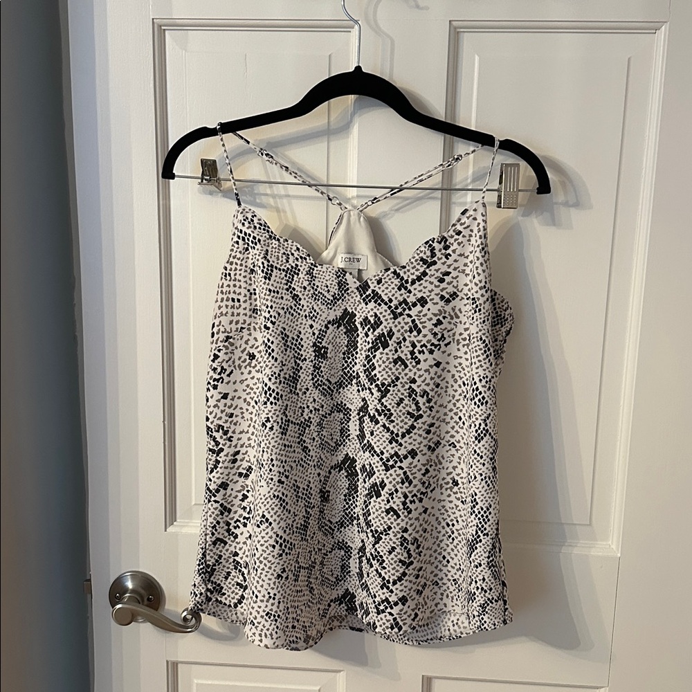 Chic Snake Print Cami Top J CREW SIZE 4